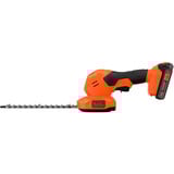 BLACK+DECKER Forbice per erba e cespugli a batteria BCSS18D1, 18 Volt, Forbici per erba arancione 