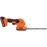 BLACK+DECKER Forbice per erba e cespugli a batteria BCSS18D1, 18 Volt, Forbici per erba arancione 