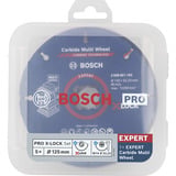 Bosch 2 608 619 374 accessorio per smerigliatrice Disco per tagliare, Lama Disco per tagliare, In legno duro, Plastica, Acciaio inox, Acciaio, Legno con chiodi, 12,5 cm, Bosch, 2,22 cm, Nero, Blu, Bianco