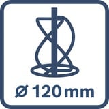 Bosch GRW 18V-120 Professional 06011C2000, Agitatore blu/Nero