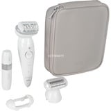 Braun Silk-épil 9 9-341 epilatore 40 pinzette Bianco bianco/Argento, Bianco, 40 pinzette, MicroGrip, Batteria, 100 - 240 V, 50 - 60 Hz