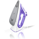 Braun TexStyle 3 - Ferro da stiro a vapore, Piastra con tecnologia FreeGlide3D, 2350W, 270ml, Viola/Bianco (SI3042VI) bianco/Viola, Piastra con tecnologia FreeGlide3D, 2350W, 270ml, Viola/Bianco (SI3042VI), Ferro a vapore, Piastra in Ceramica, 2 m, 160 g/min, Viola, Argento, Bianco, 0,27 L