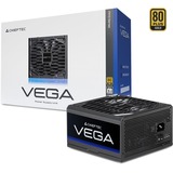 Chieftec Vega PPG-850-S Watt alimentatore per computer 850 W 20+4 pin ATX ATX Nero, Alimentatore PC Nero, 850 W, 100 - 240 V, Sovracorrente, Sovralimentazione, Sovraccarico, Surriscaldamento, Cortocircuito, Surge & inrush..., 20+4 pin ATX, 60 cm, 400 mm