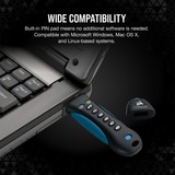 Corsair Flash Padlock 3 256 GB, Chiavetta USB Nero/Blu
