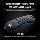 Corsair Flash Padlock 3 256 GB, Chiavetta USB Nero/Blu