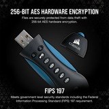 Corsair Flash Padlock 3 256 GB, Chiavetta USB Nero/Blu