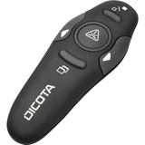 DICOTA Pin Point puntatore wireless RF Nero Nero, RF, USB, 10 m, Nero