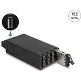 DeLOCK Telaio intercambiabile Slim Bay per 4 x M.2 NVMe SSD con connessione Slim SAS SFF-8654, Inquadramento 