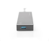 Digitus Digitus DA-70241-1 hub di interfaccia USB 3.0 7 porte, USB 3.2 Gen 1 (3.1 Gen 1) Type-A, USB 3.2 Gen 1 (3.1 Gen 1) Type-A, 5000 Mbit/s, Grigio, Alluminio, 1 m