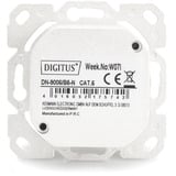 Digitus Presa dati CAT.6A, da parete, schermata, 2x RJ-45 LSA, Scatola di giunzione bianco
