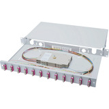 Digitus Scatola di giunzione LWL, 1U, equipaggiata, 12x SC DX, OM4 