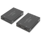 Digitus Set Extender HDMI 4K/60Hz, 70 Metri, Estensione HDMI Nero