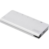 Digitus Stazione di ricarica da viaggio a 8 porte, USB Type-C™ argento, USB Type-C™, Cablato, USB 3.2 Gen 2 (3.1 Gen 2) Type-C, 100 W, USB tipo-C, 10,100,1000 Mbit/s, Argento