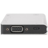 Digitus Stazione di ricarica da viaggio a 8 porte, USB Type-C™ argento, USB Type-C™, Cablato, USB 3.2 Gen 2 (3.1 Gen 2) Type-C, 100 W, USB tipo-C, 10,100,1000 Mbit/s, Argento