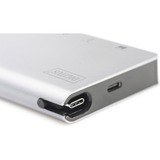 Digitus Stazione di ricarica da viaggio a 8 porte, USB Type-C™ argento, USB Type-C™, Cablato, USB 3.2 Gen 2 (3.1 Gen 2) Type-C, 100 W, USB tipo-C, 10,100,1000 Mbit/s, Argento