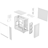 Fractal Design Epoch XL TG RGB Tinta chiara, Chassis Tower bianco