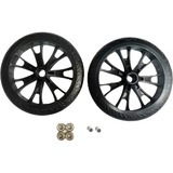 HUDORA Set di ruote di ricambio Crossover per BigWheel 205, Rotolo Nero