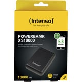 Intenso XS10000 Polimeri di litio (LiPo) 10000 mAh Nero, Powerbank  Nero, 10000 mAh, Polimeri di litio (LiPo), Nero