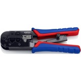 KNIPEX 97 51 10 SB, Pinza crimpatrice blu/Rosso