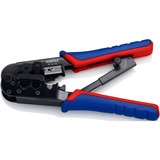 KNIPEX 97 51 10 SB, Pinza crimpatrice blu/Rosso