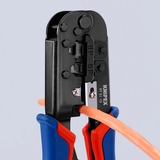 KNIPEX 97 51 10 SB, Pinza crimpatrice blu/Rosso