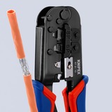 KNIPEX 97 51 10 SB, Pinza crimpatrice blu/Rosso