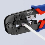 KNIPEX 97 51 10 SB, Pinza crimpatrice blu/Rosso