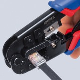 KNIPEX 97 51 10 SB, Pinza crimpatrice blu/Rosso