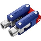 KNIPEX Chiave per armadio di comando "DoubleJoint", chiave combinata   blu/Rosso