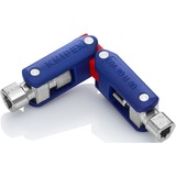 KNIPEX Chiave per armadio di comando "DoubleJoint", chiave combinata   blu/Rosso