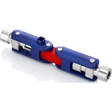 KNIPEX Chiave per armadio di comando "DoubleJoint", chiave combinata   blu/Rosso