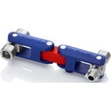 KNIPEX Chiave per armadio di comando "DoubleJoint", chiave combinata   blu/Rosso