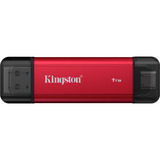 Kingston Dual Portable 1 TB, Disco a stato solido rosso/Nero