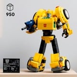 LEGO ICONS 10338 Transformers Bumblebee Action Figure da Collezione per Adulti Convertibile in Veicolo, Regalo per Lui o Lei, Giochi di costruzione Regalo per Lui o Lei, Set da costruzione, 18 anno/i, Plastica, 950 pz, 1,15 kg