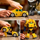 LEGO ICONS 10338 Transformers Bumblebee Action Figure da Collezione per Adulti Convertibile in Veicolo, Regalo per Lui o Lei, Giochi di costruzione Regalo per Lui o Lei, Set da costruzione, 18 anno/i, Plastica, 950 pz, 1,15 kg