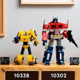 LEGO ICONS 10338 Transformers Bumblebee Action Figure da Collezione per Adulti Convertibile in Veicolo, Regalo per Lui o Lei, Giochi di costruzione Regalo per Lui o Lei, Set da costruzione, 18 anno/i, Plastica, 950 pz, 1,15 kg