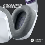 Logitech G733 Cuffia Padiglione auricolare Bianco, Cuffia da gioco bianco, Cuffia, Padiglione auricolare, Giocare, Bianco, Stereofonico, Manopola