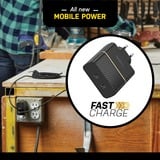 Otterbox Caricatore rapido da parete USB-C, 50W combinati, Caricabatterie Nero
