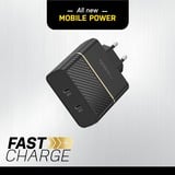 Otterbox Caricatore rapido da parete USB-C, 50W combinati, Caricabatterie Nero