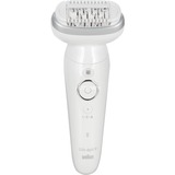 Procter & Gamble Silk-épil 9 9-341 epilatore 40 pinzette Bianco bianco/Argento, Bianco, 40 pinzette, MicroGrip, Batteria, 100 - 240 V, 50 - 60 Hz