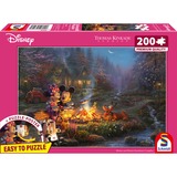Schmidt Spiele Thomas Kinkade Studios: Disney - Mickey e Minnie al falò degli innamorati, Puzzle 