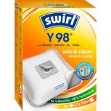 Swirl Y 98 Sacchetto per la polvere Sacchetto per la polvere, Bianco, Dirt Devil, Hoover, Severin, 4 pz