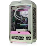 Thermaltake CA-1Y4-00SJWN-00, Chassis Tower verde chiaro/Rosa