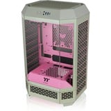Thermaltake CA-1Y4-00SJWN-00, Chassis Tower verde chiaro/Rosa