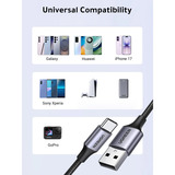UGREEN 60126 cavo USB 1 m USB C USB A 0,48 Gbit/s Nero, Grigio Nero, 1 m, USB C, USB A, 0,48 Gbit/s, Nero, Grigio
