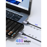 UGREEN 60126 cavo USB 1 m USB C USB A 0,48 Gbit/s Nero, Grigio Nero, 1 m, USB C, USB A, 0,48 Gbit/s, Nero, Grigio