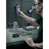 Wera 950/9 Set di chiavi angolari Hex-Plus Multicolore 3, 9 pezzi, Cacciavite 