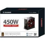 Xilence Performance A+ XN213 alimentatore per computer 450 W 20+4 pin ATX ATX Nero, Alimentatore PC Nero, 450 W, 200 - 240 V, 50 Hz, 10 A, Attivo, 100 W