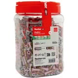 fischer 570548, DuoPower 6x30, Tassello grigio chiaro/Rosso