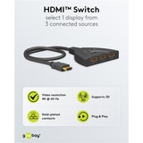 goobay 58488, Switch HDMI Nero